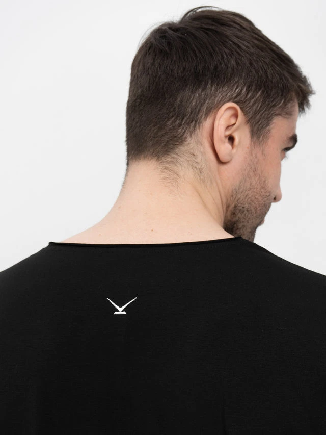 Лонгслив черный "Колобок"