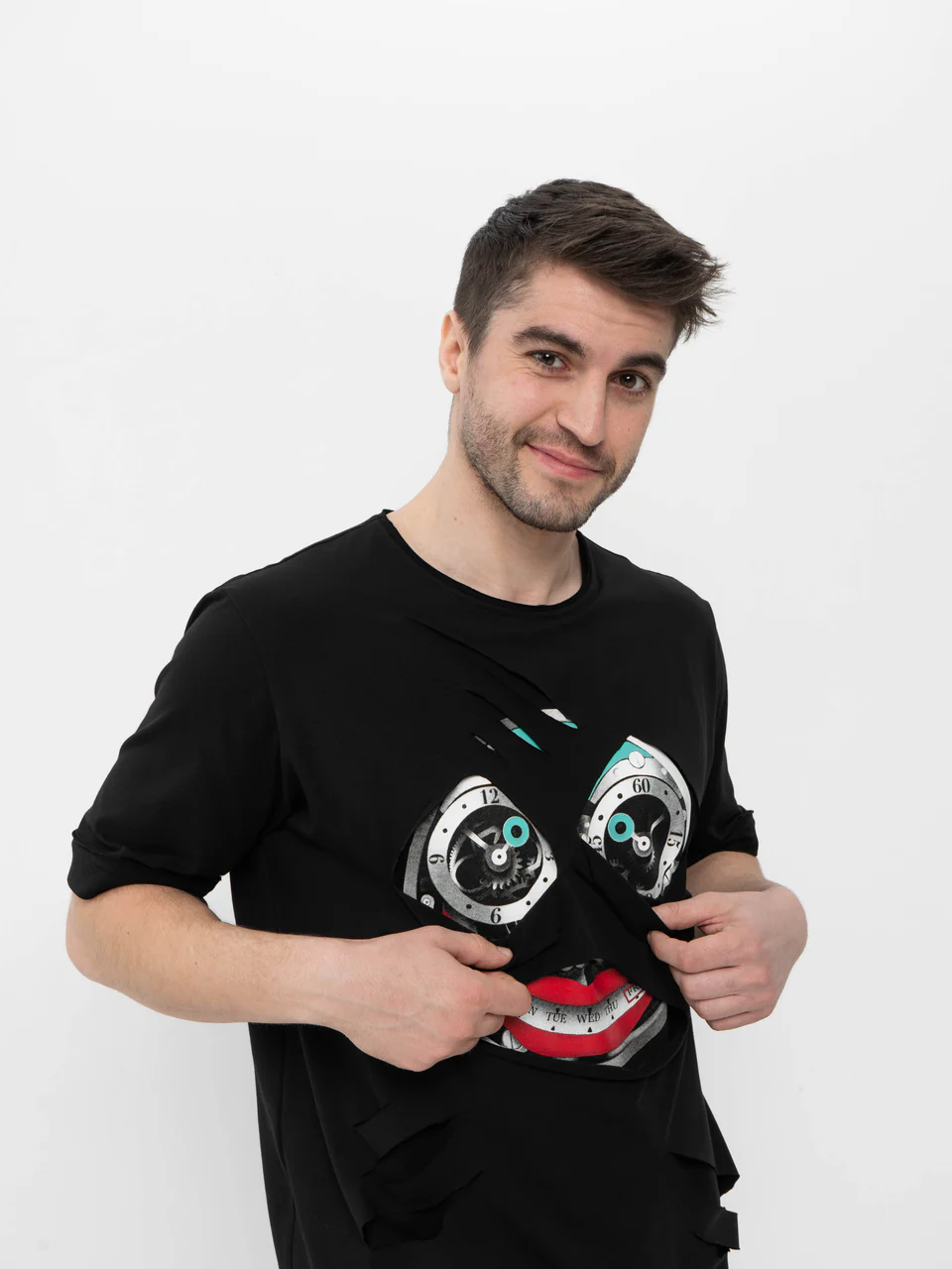 Футболка черная "Джокер Скелет"