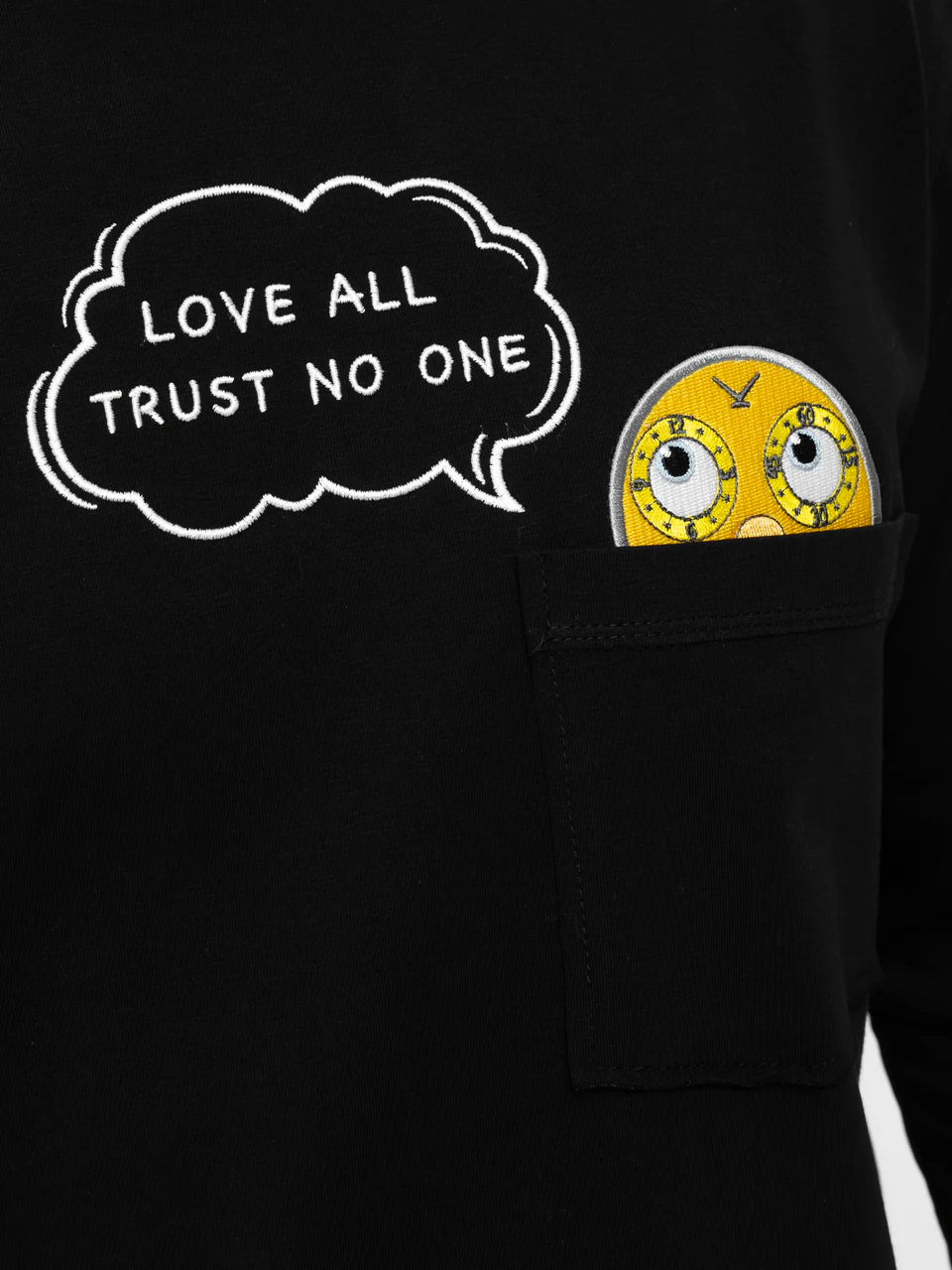 Лонгслив черный "Колобок"