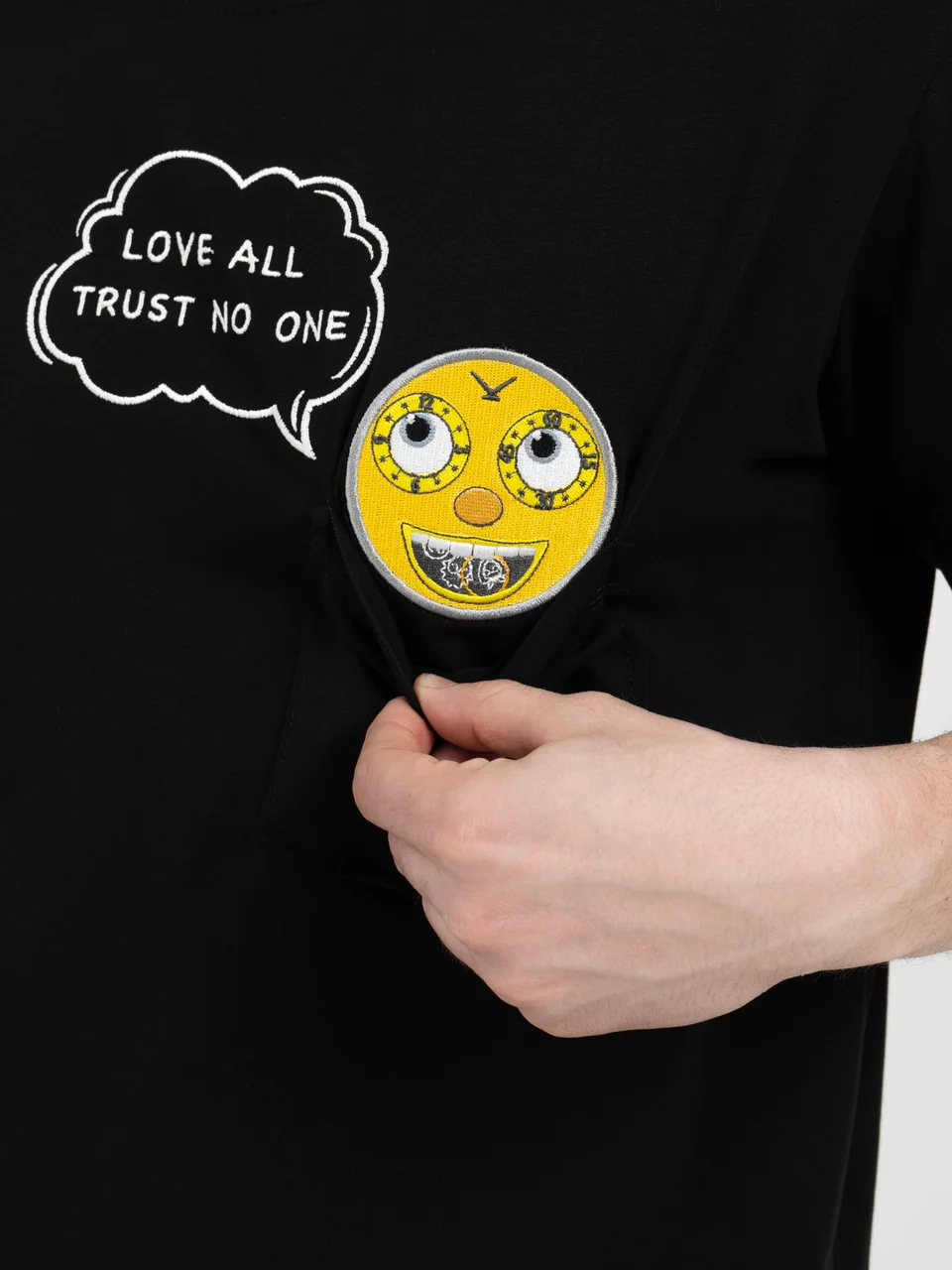 Футболка черная "Колобок"