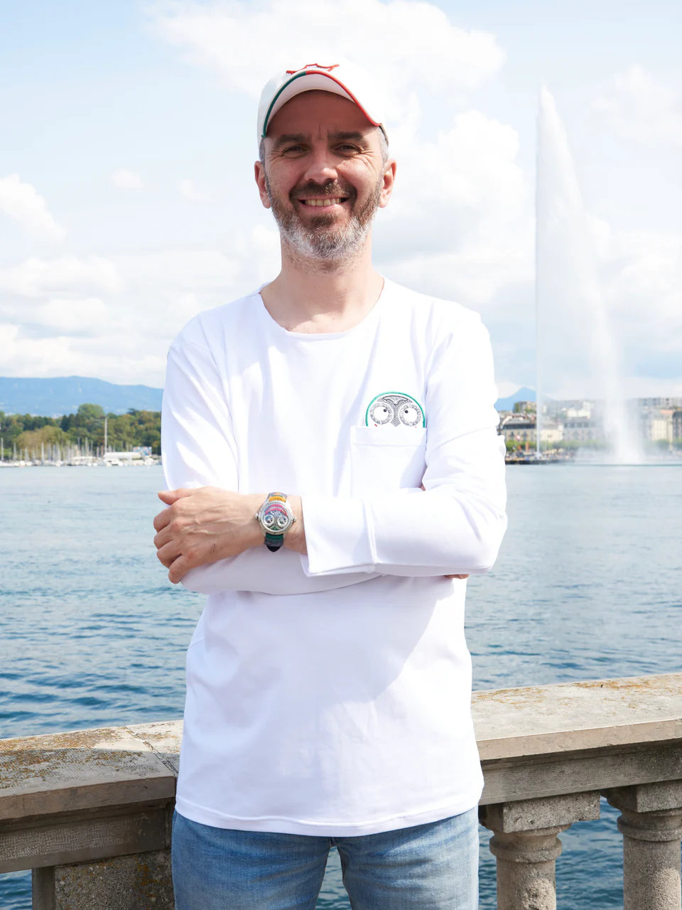 Лонгслив белый "Джокер в кармане"