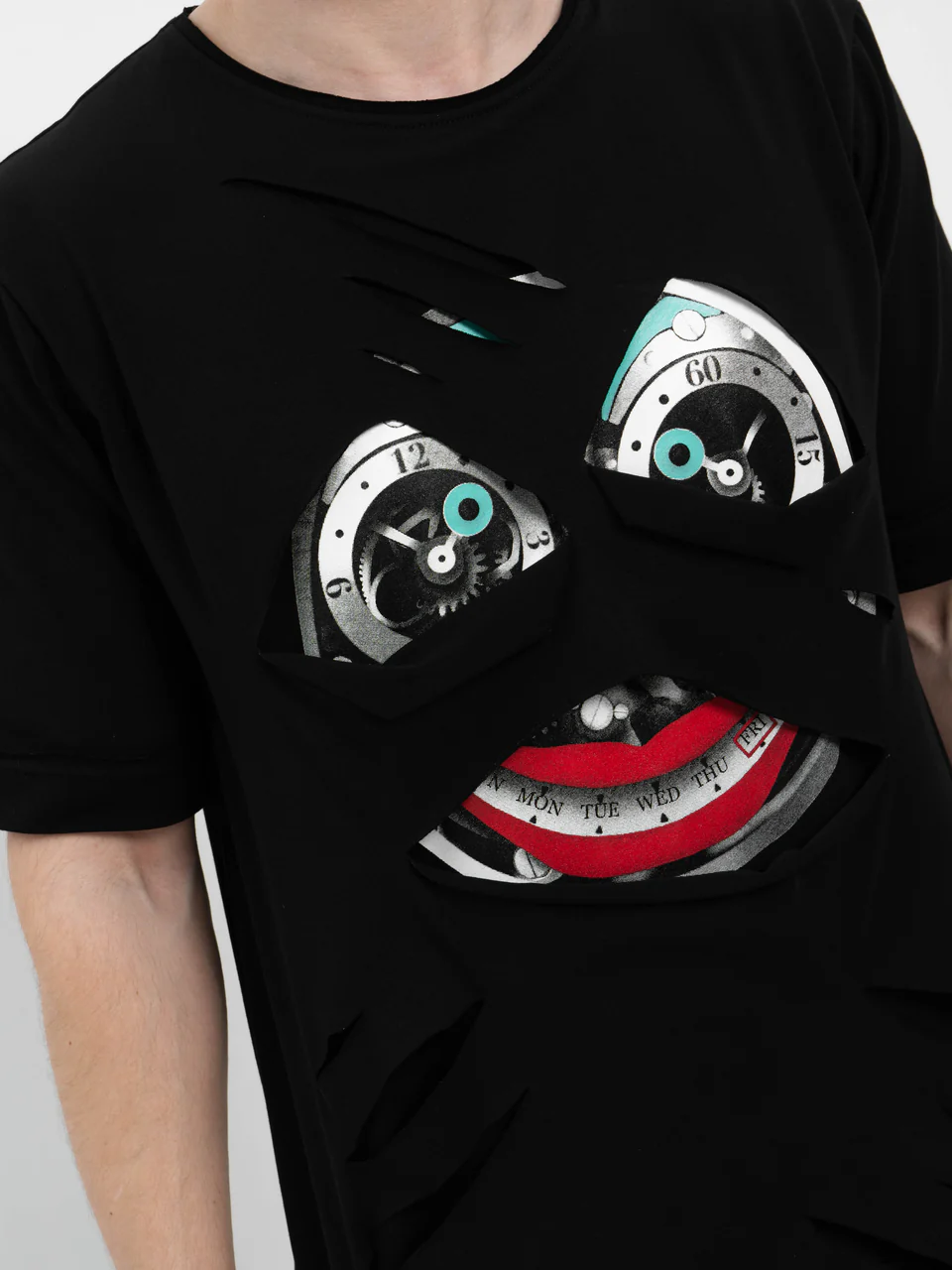 Футболка черная "Джокер Скелет"