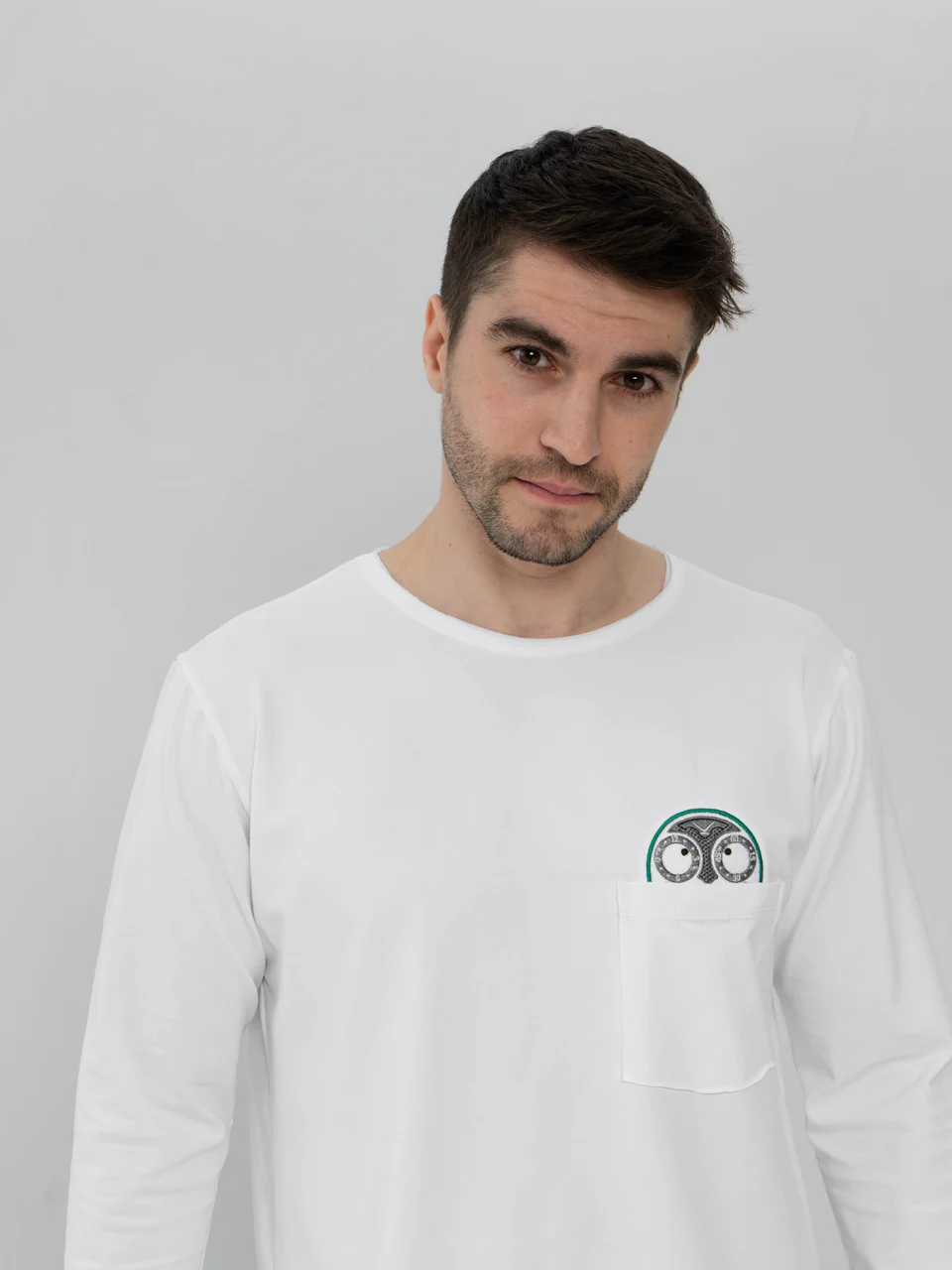 Лонгслив белый "Джокер в кармане"