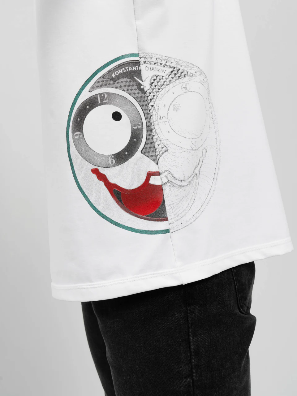 Лонгслив белый "Джокер"