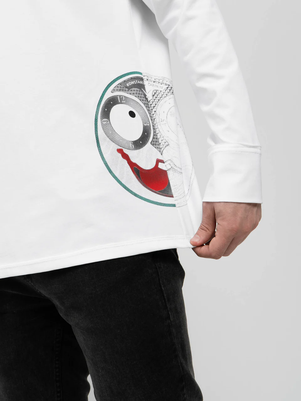 Лонгслив белый "Джокер"