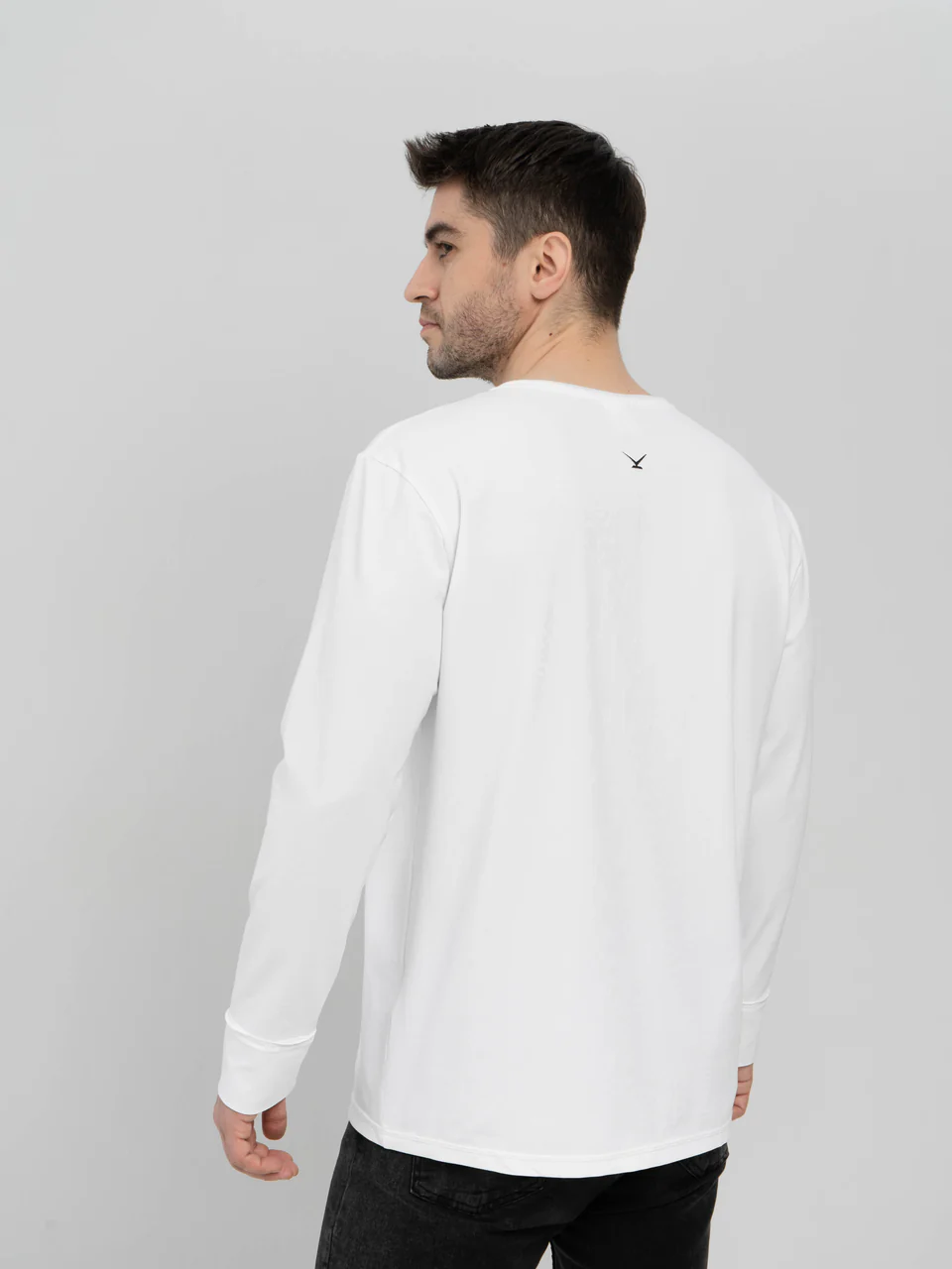 Лонгслив белый "Джокер в кармане"