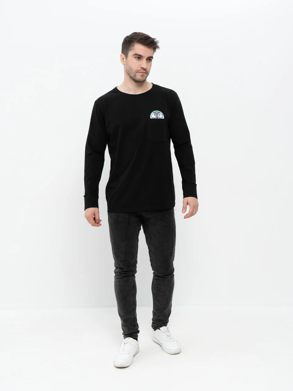 Лонгслив черный "Джокер в кармане"