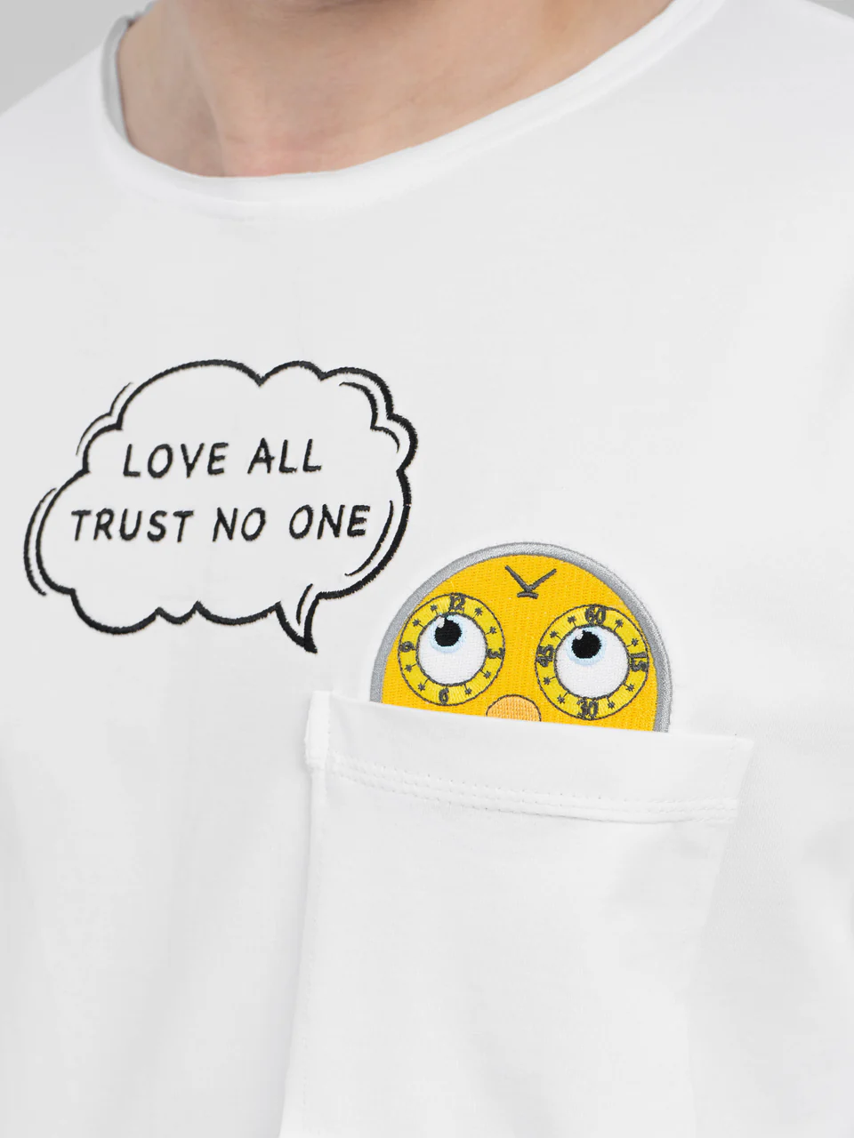 Лонгслив белый "Колобок"