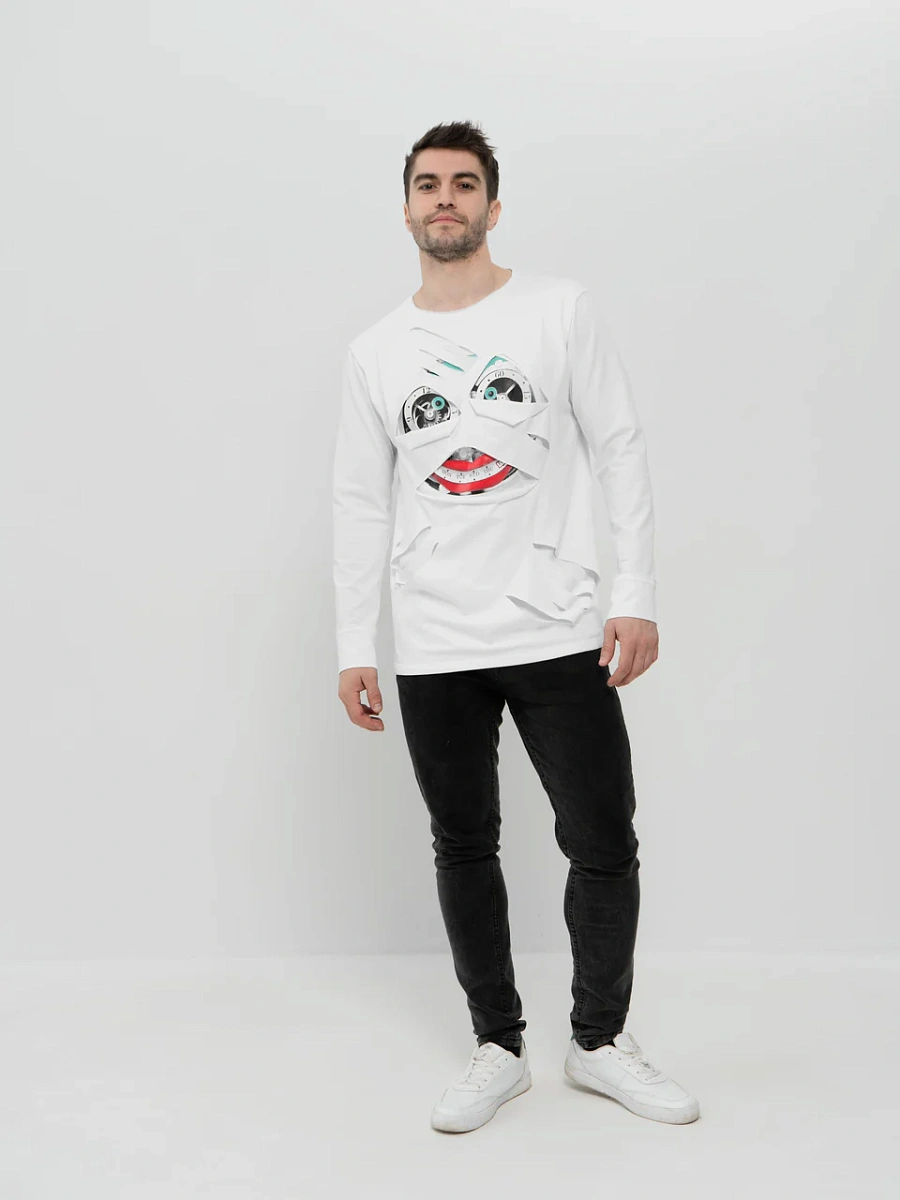 Лонгслив белый "Джокер Скелет"