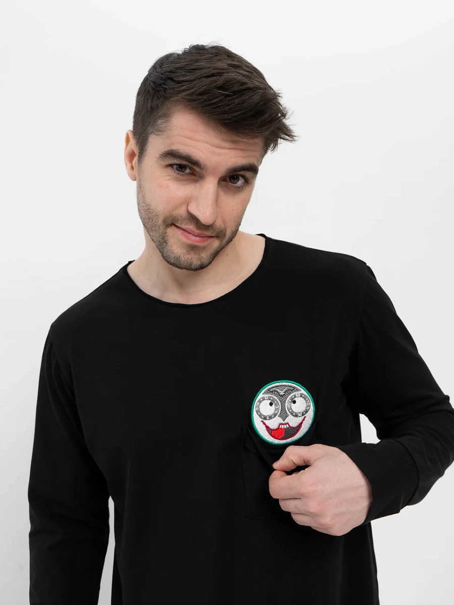 Лонгслив черный "Джокер в кармане"