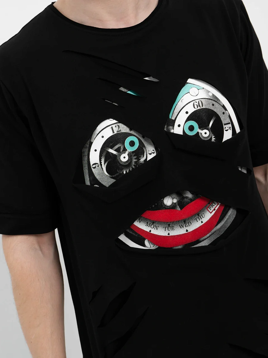 Футболка черная "Джокер Скелет"