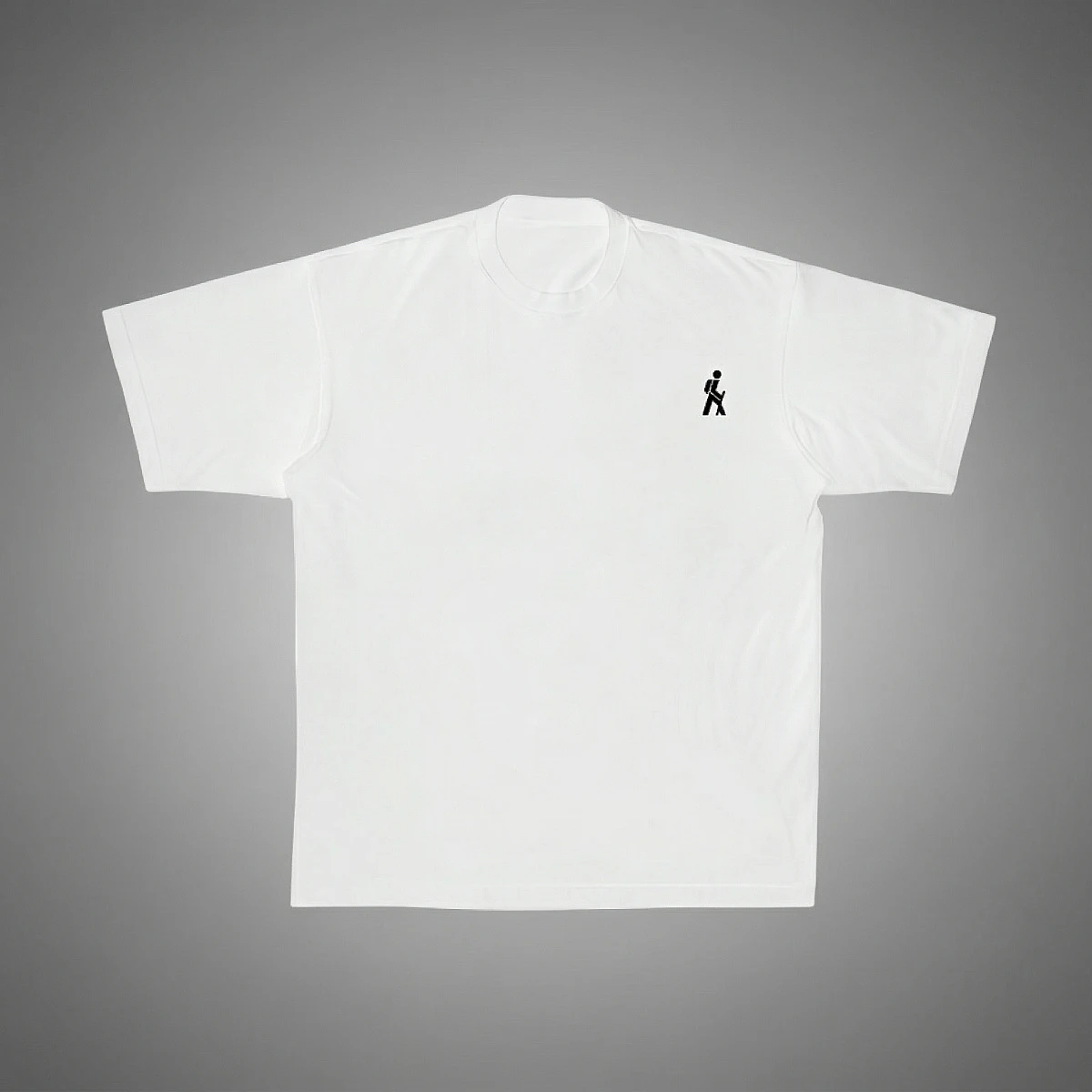 Футболка белая "Путник. След"