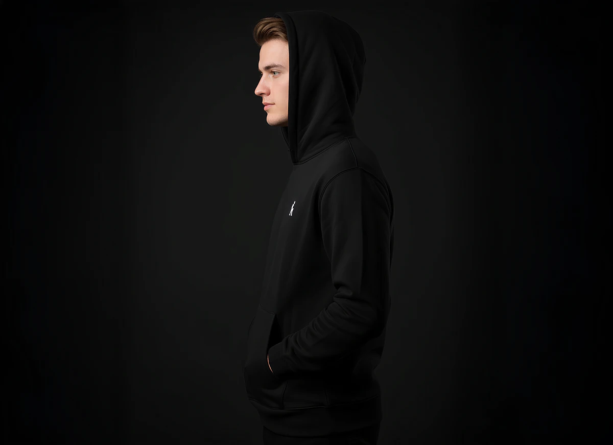 Худи черное "Путник"