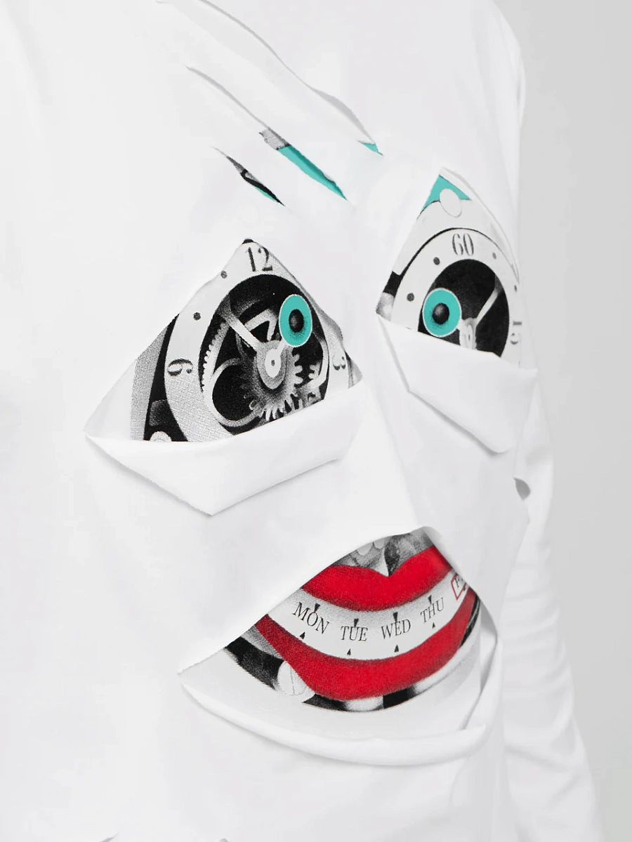 Лонгслив белый "Джокер Скелет"