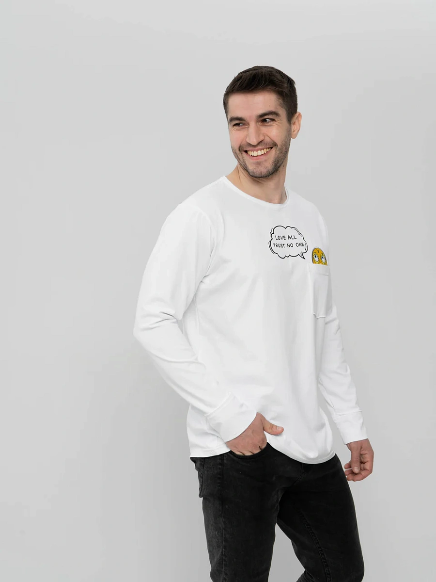 Лонгслив белый "Колобок"