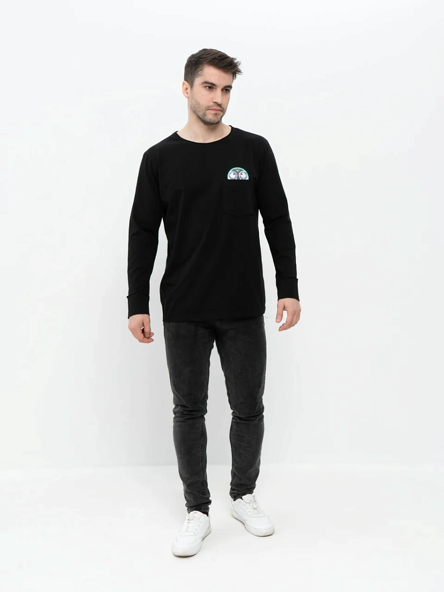 Лонгслив черный "Джокер в кармане"